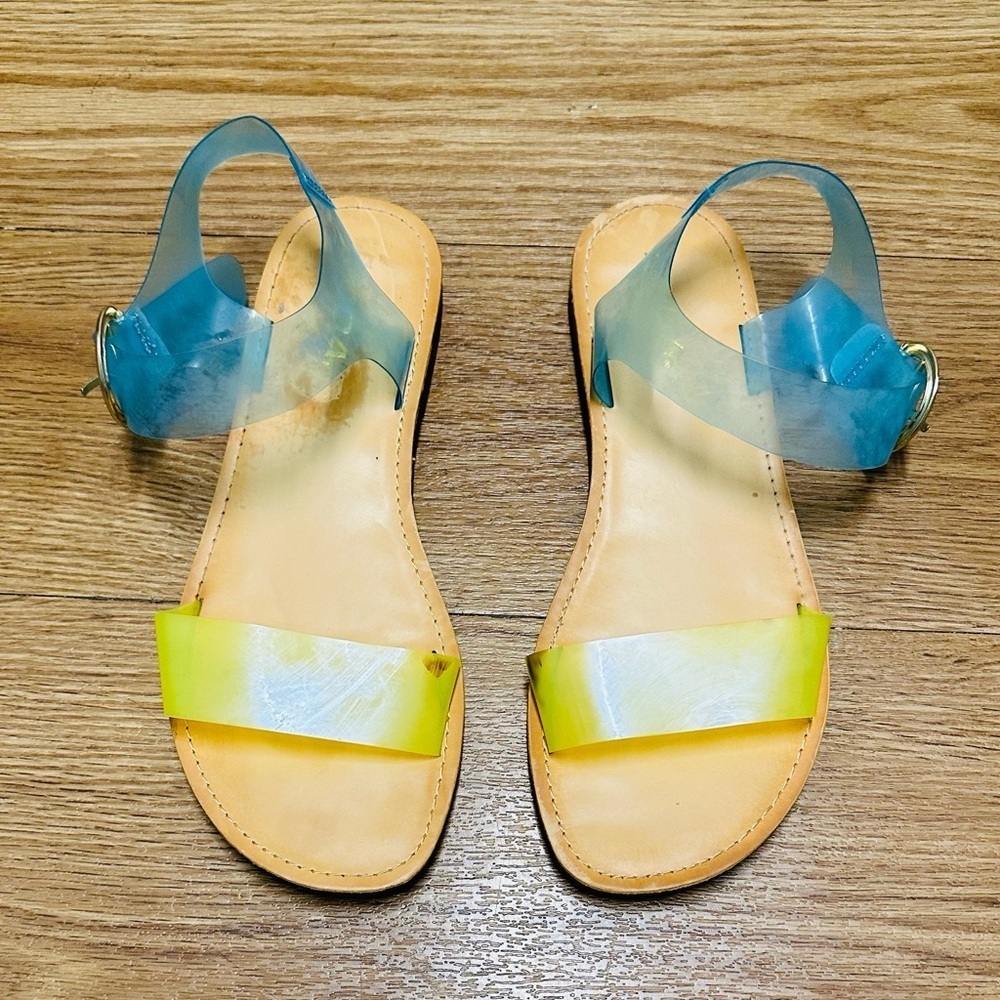 SODA Colour Block Jelly Sandals